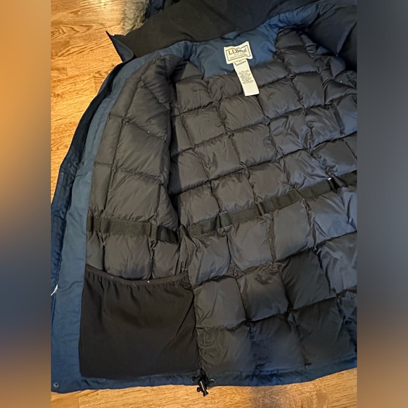LL Bean Down Parka Baxter Downtek Puffer Jacket with removable Fur Hood Size S - Picture 7 of 14